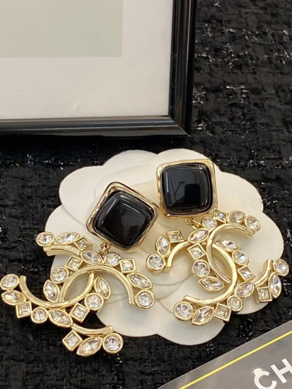 Chanel Stud Earrings - Picture 1 of 9